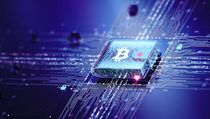 Digital artwork of a cryptocurrency wallet