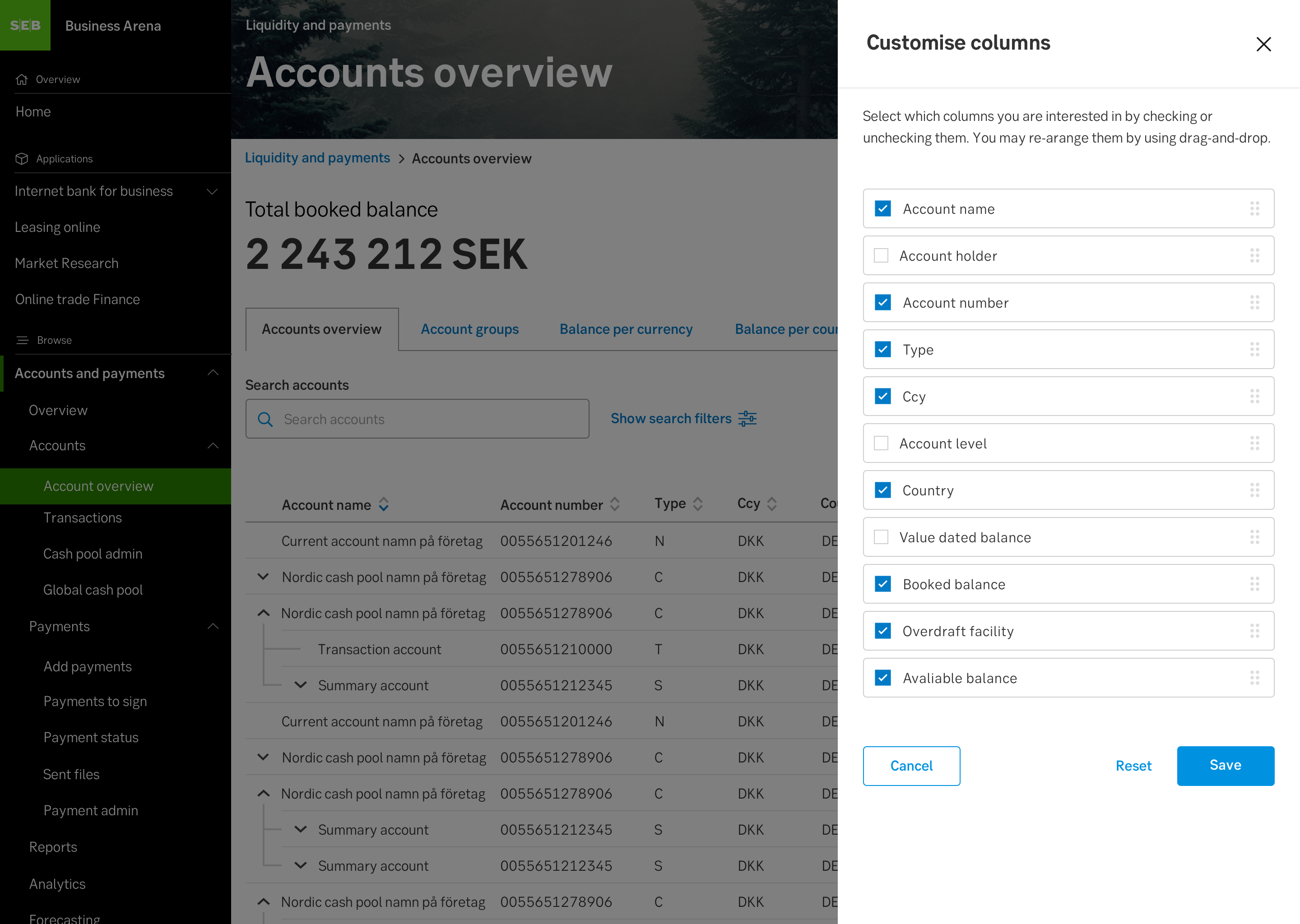 Example for Business Arena
