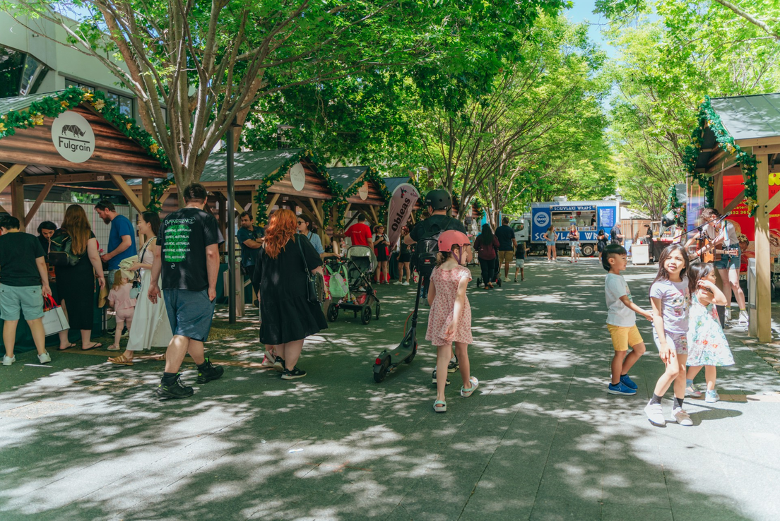 Festive Lane in Canberra CBD