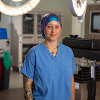 Kristen Otto, MD, took the lead in Shawn Donovan&rsquo;s second surgery, removing the growth on the left side of his neck.