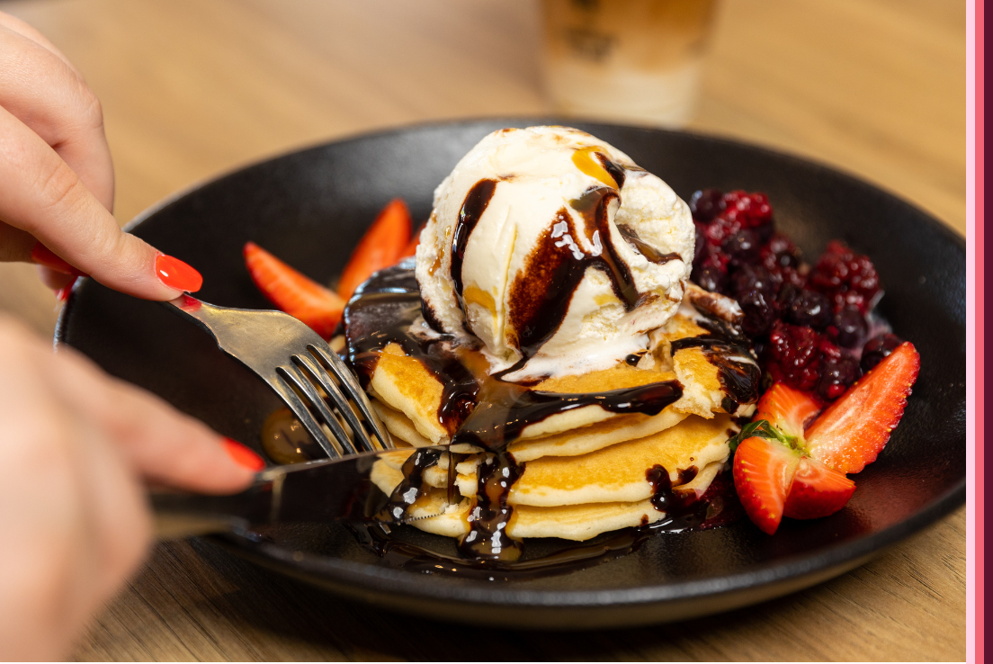 A sweet pancake dish from The Coffee Club. 