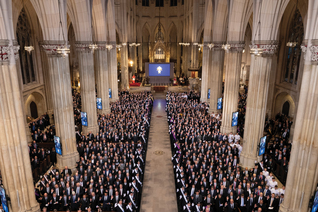 Fourth Degree Knights in St. Patrick’s Cathedral in New York City on Feb. 22
