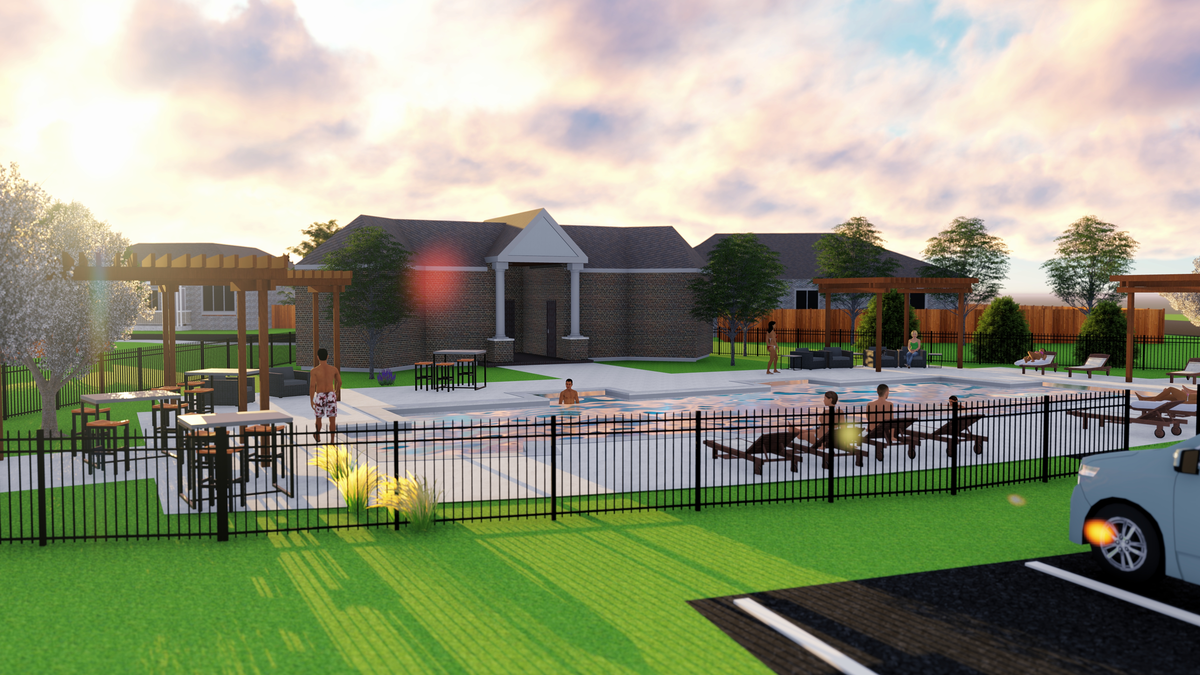 future resort-style pool and amenity center