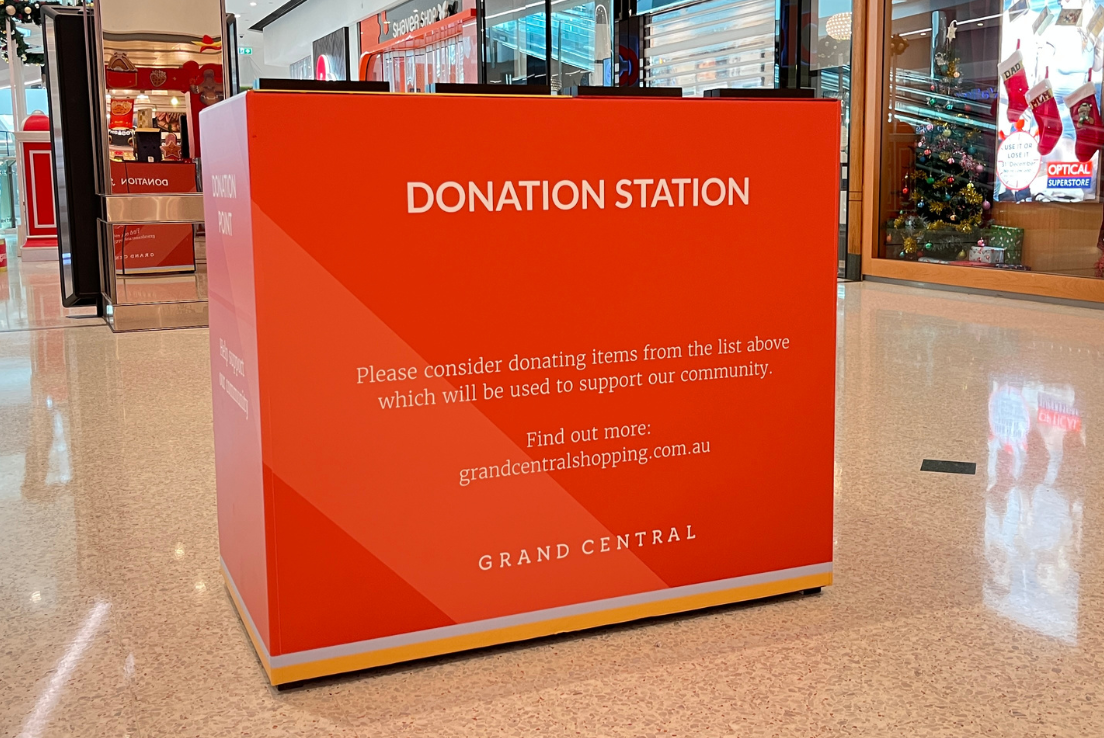 Donation Stations at Grand Central