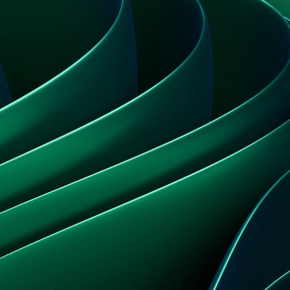 Green abstract folded technology summit