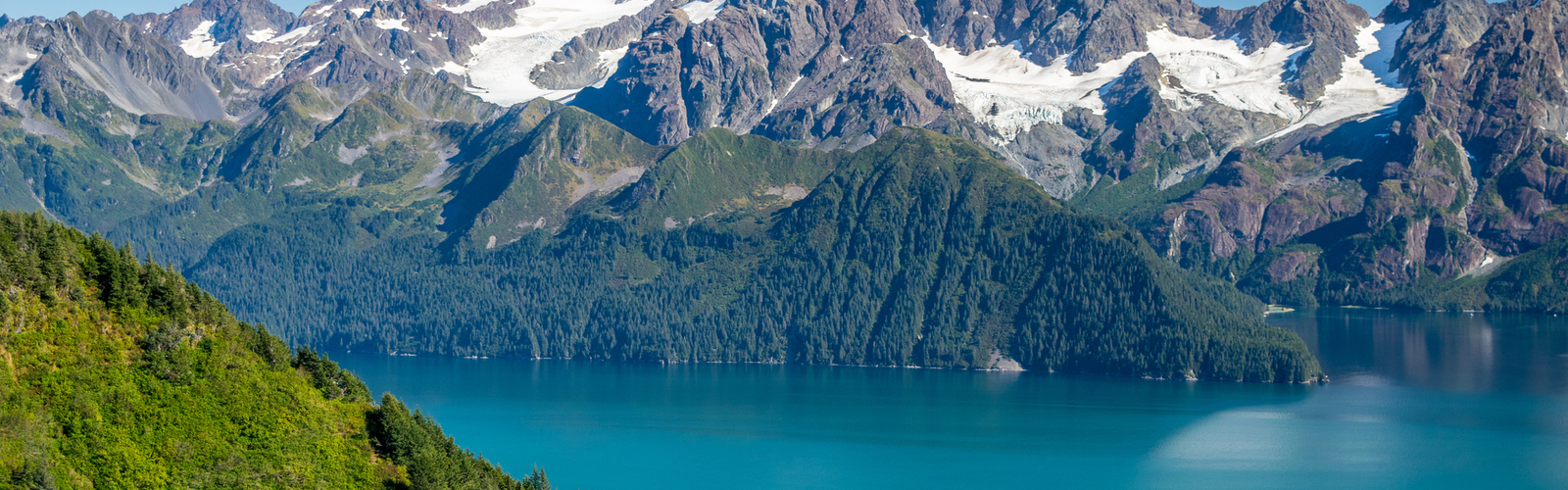 A shot of a city in Alaska