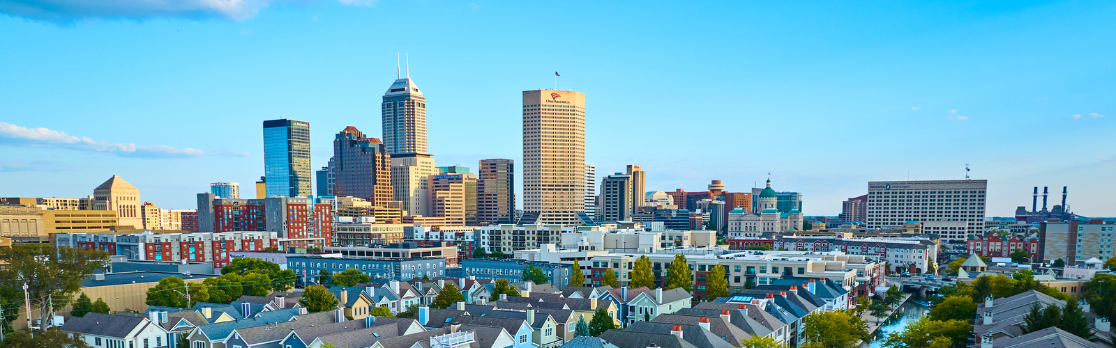 A shot of the major city in Indiana