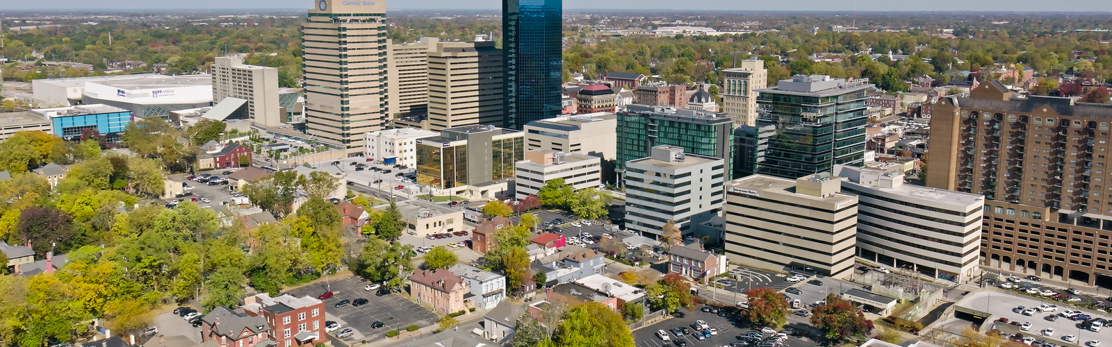 A shot of the major city in Kentucky