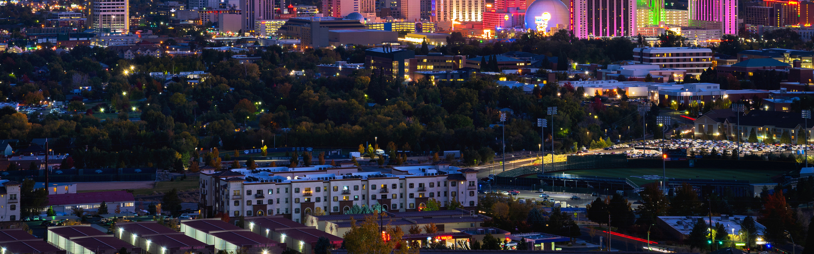 A shot of the major city in Nevada