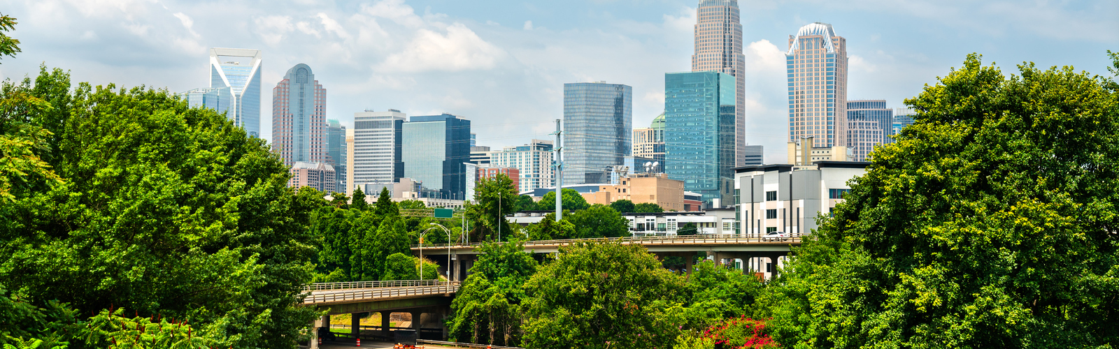 A shot of the major city in North Carolina