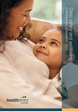 thumbnail image of the cover page for Healthdirect Australia Child Safety and Wellbeing Statement