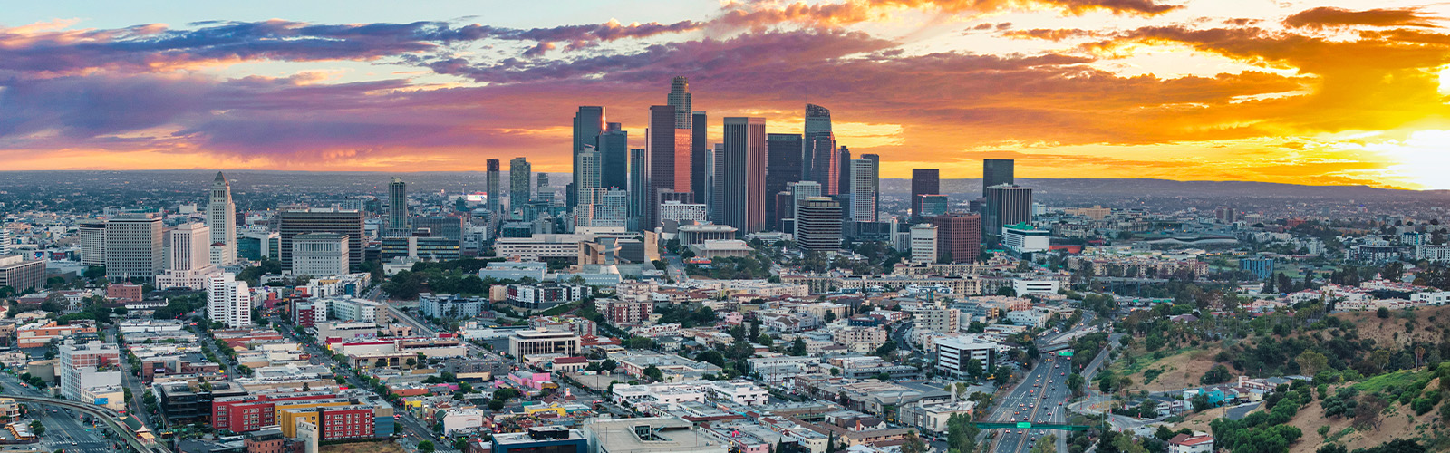 A view of a California skyline