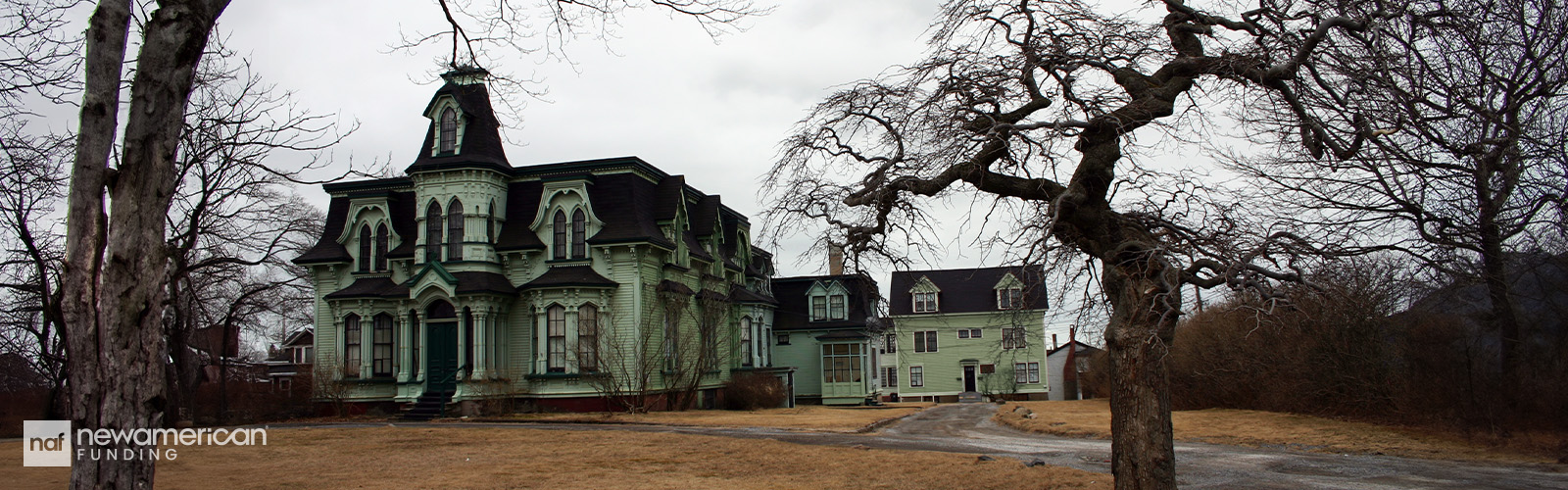 An ominous, creepy Victorian home