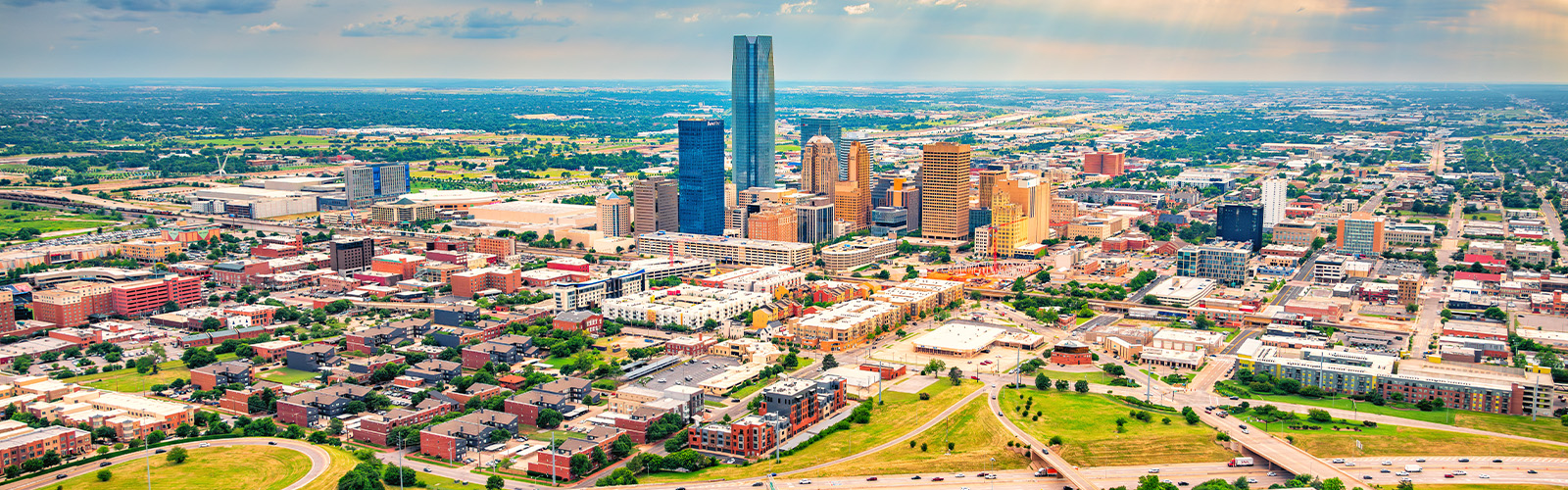 A view of an Oklahoma skyline