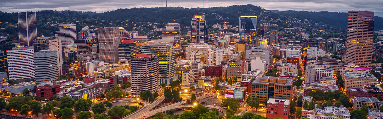 A view of an Oregon skyline