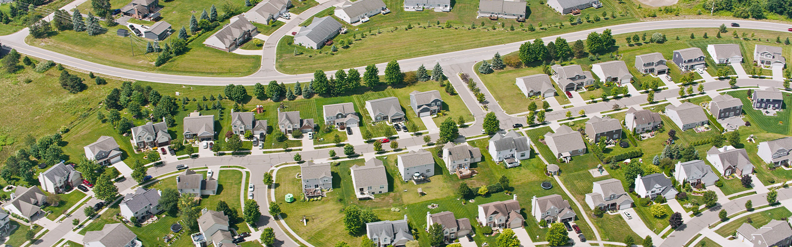 View of city in Michigan.