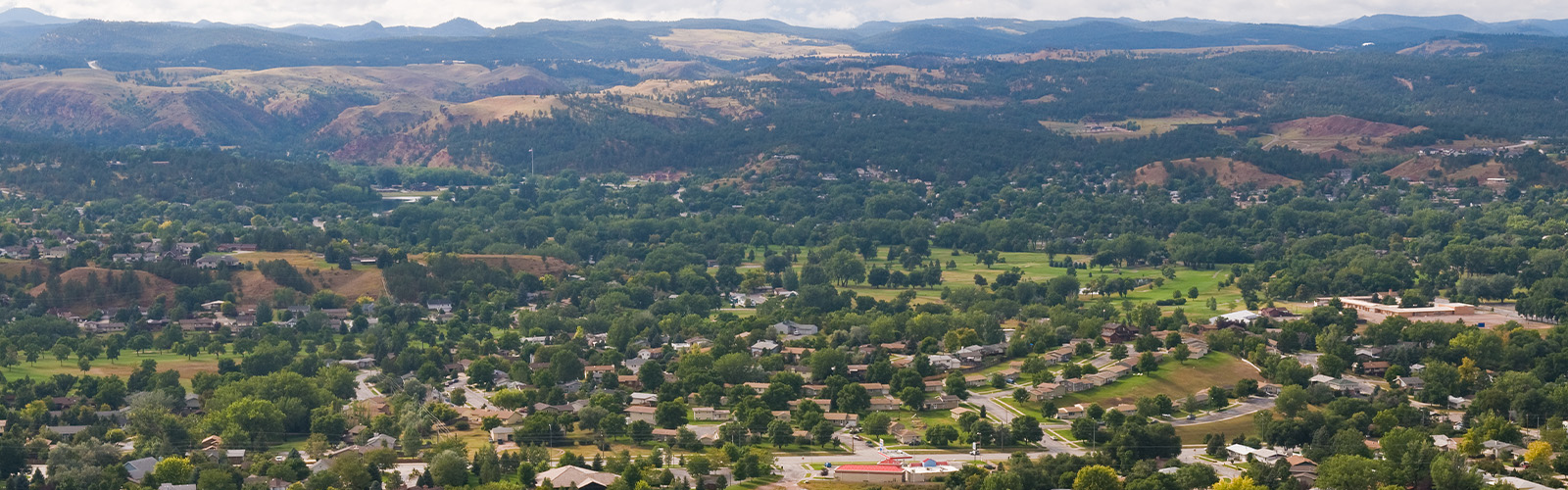 View of city in South Dakota.