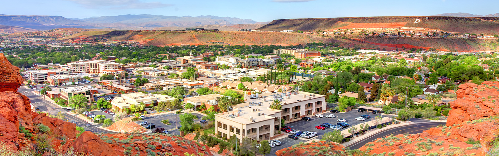 A view of a Utah skyline