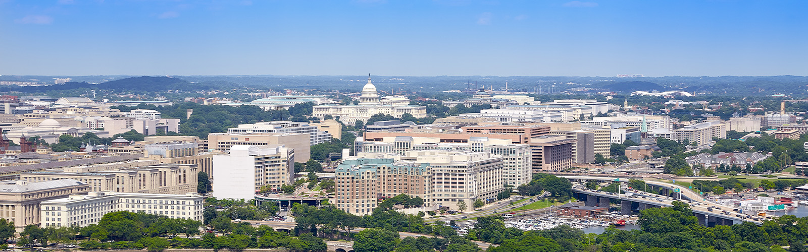 A view of the Washington D.C. skyline