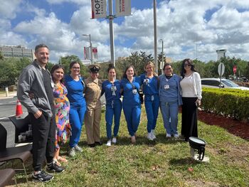 ICU Nurse Navy Commissioning Ceremony