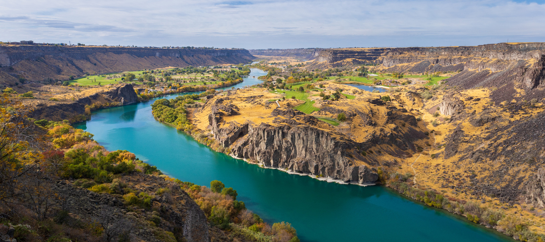 A view of the terrain in Idaho