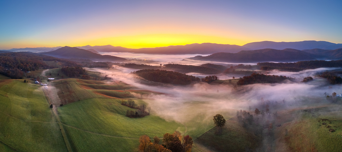 An image of the terrain in Virginia