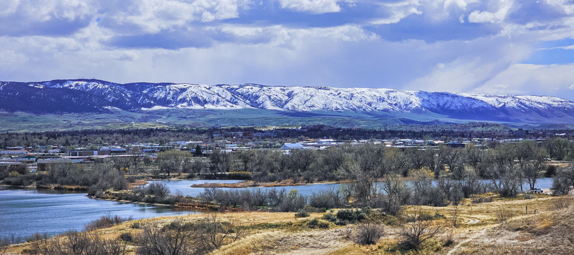 An image of the terrain in Wyoming