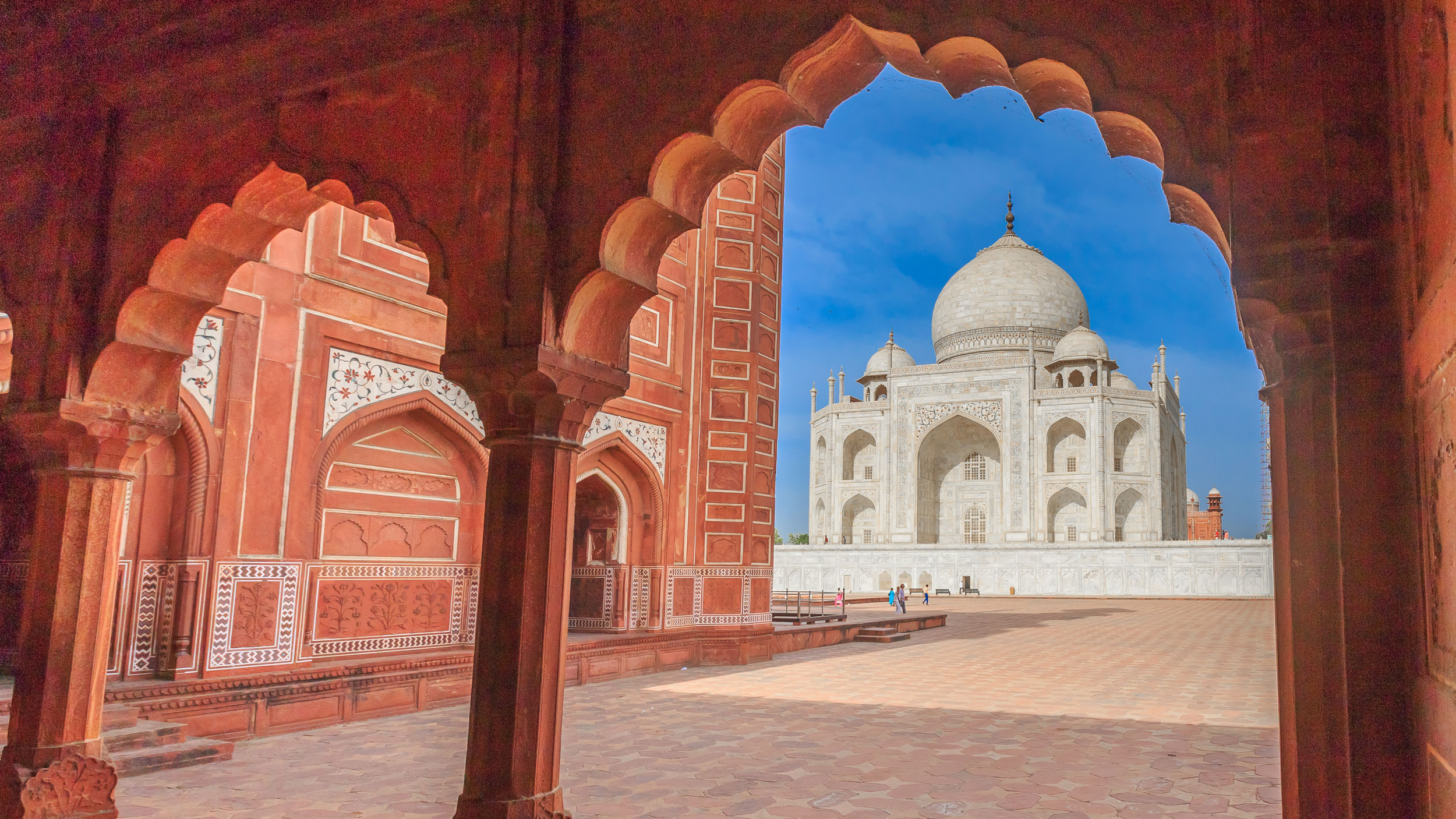 View of the Taj Mahal