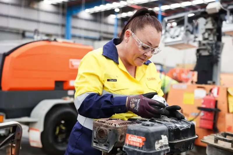 Coates employee in workshop