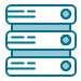 Blue server icon