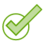 Green checkmark icon