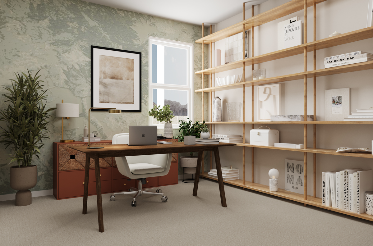 space to work from home with natural light