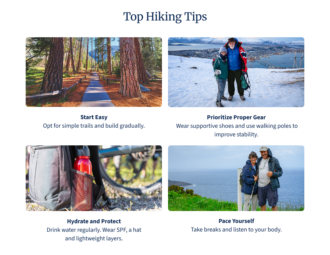 top hiking tips infographic