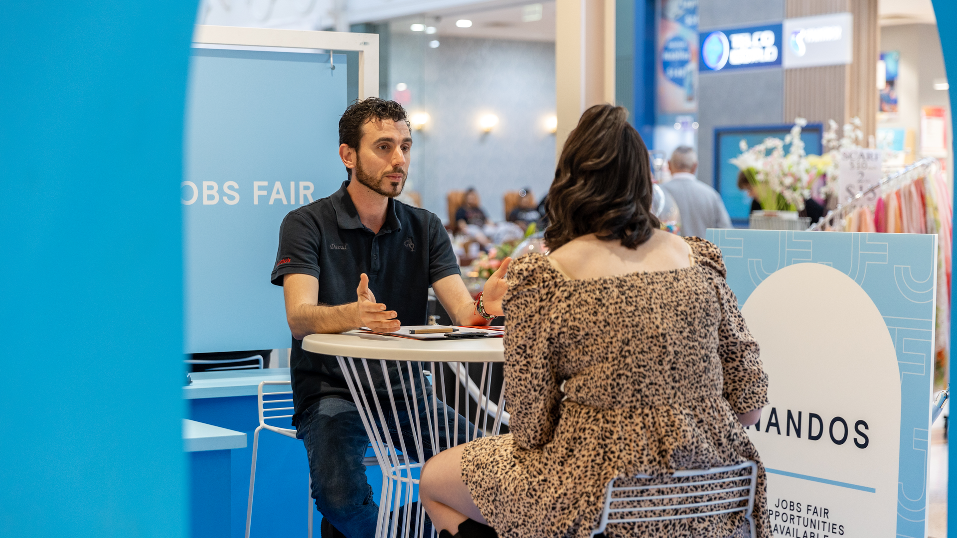 Interview session at Jobs Fair