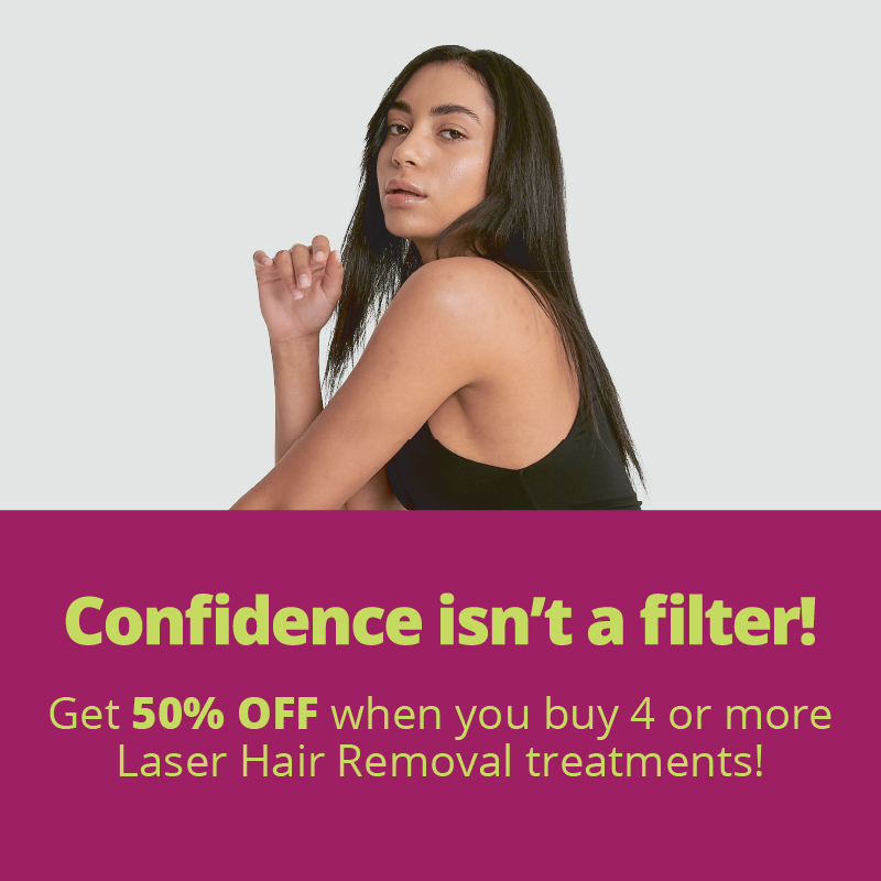 Up to 50% off Laser Hair Removal & Skin Treatments