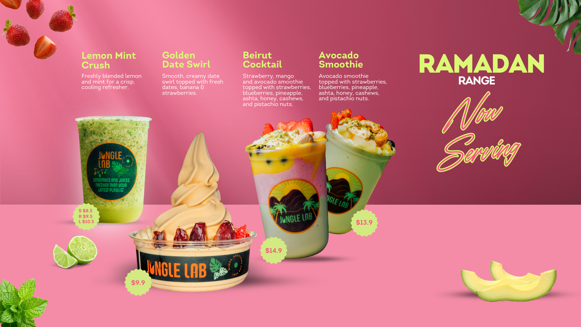 Jungle Lab Digital Menu 1920 x 1080 px