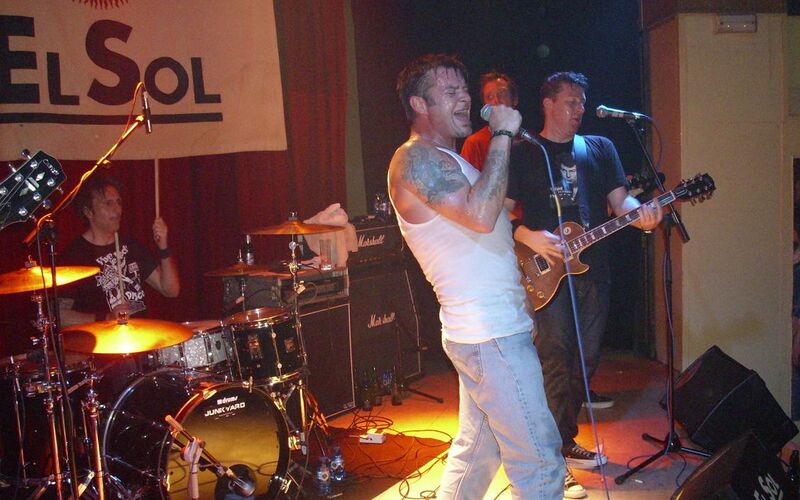 Junkyard featuring lead singer David Roach performs in Madrid, Spain in 2008.