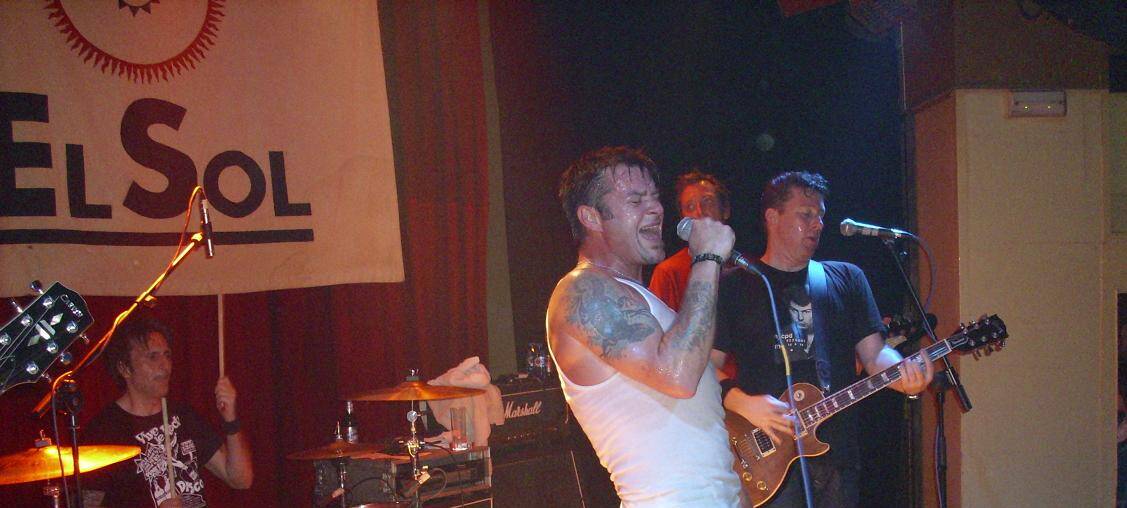 Junkyard featuring lead singer David Roach performs in Madrid, Spain in 2008.