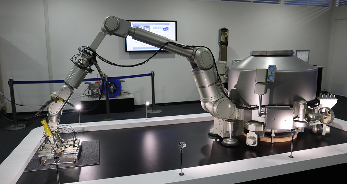 MHI’s proprietary A-UT robot can work in radioactive environment