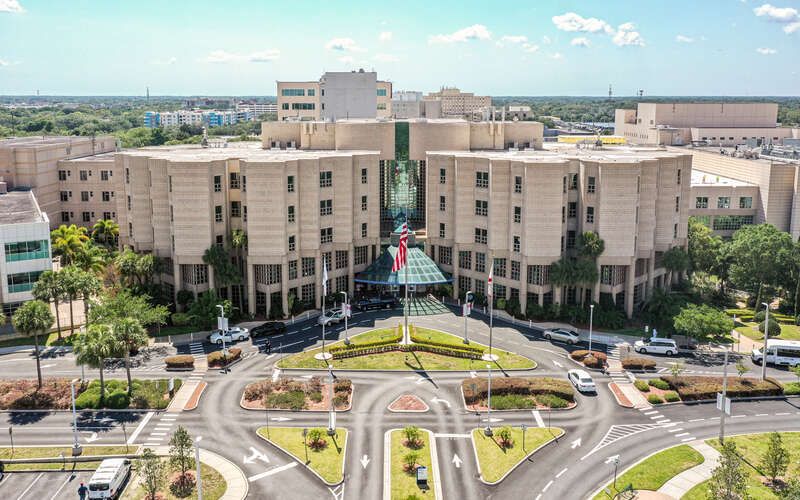 Exterior of Moffitt Cancer Center, Magnolia campus
