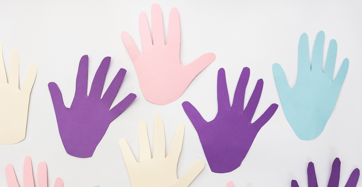 Step by Step photos how to make hand print lillies