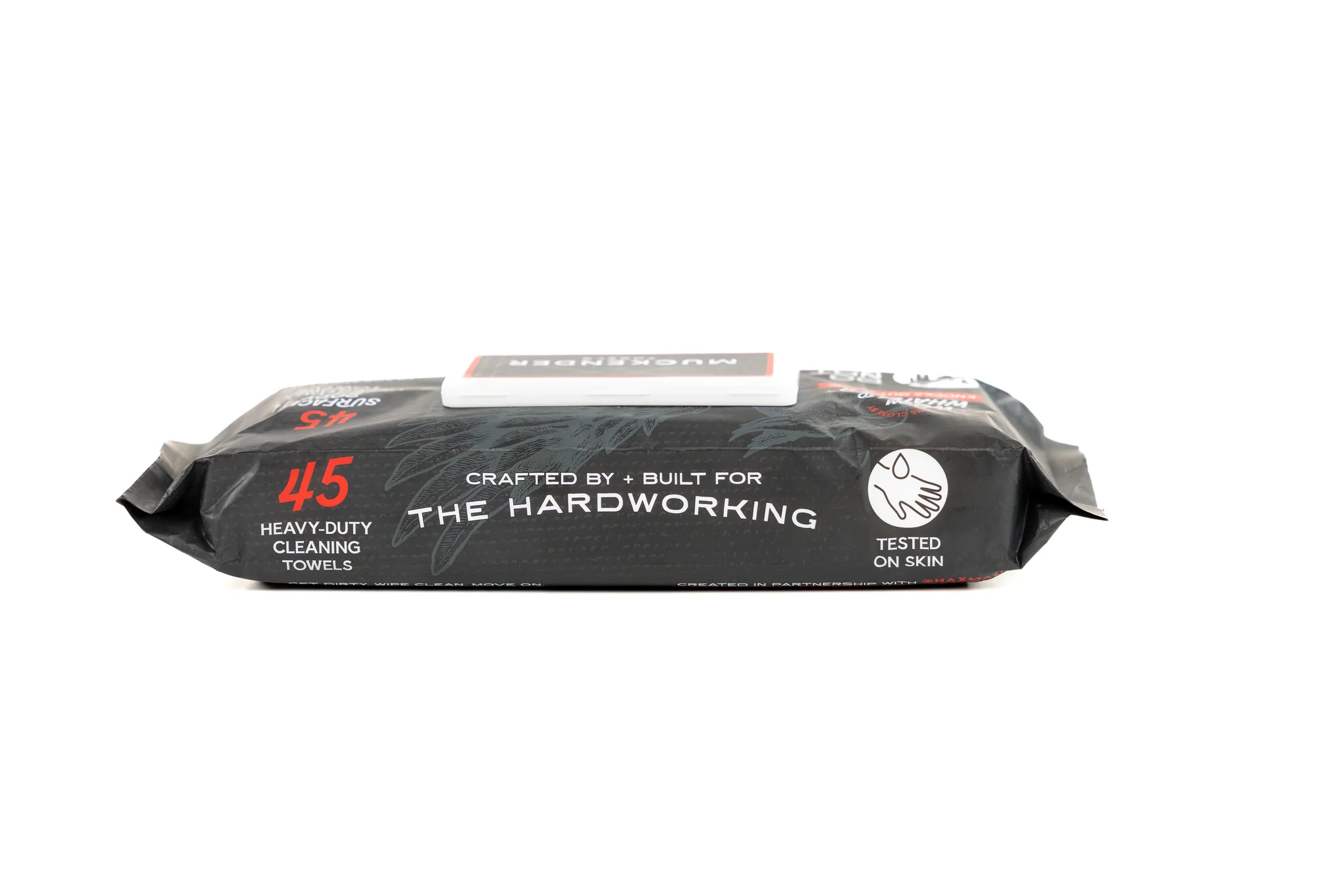 Muckender_Flat-Pack-45ct_SideÿMuckender_Towels_Flat-Pack-45ct_front