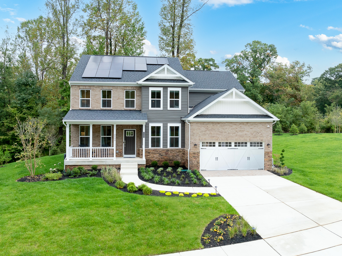 single-family home with 2-car garage
