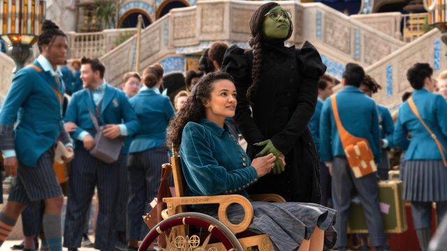 Nessarose (Marissa Bode) and Elphaba (Cynthia Erivo) in Wicked.jpg