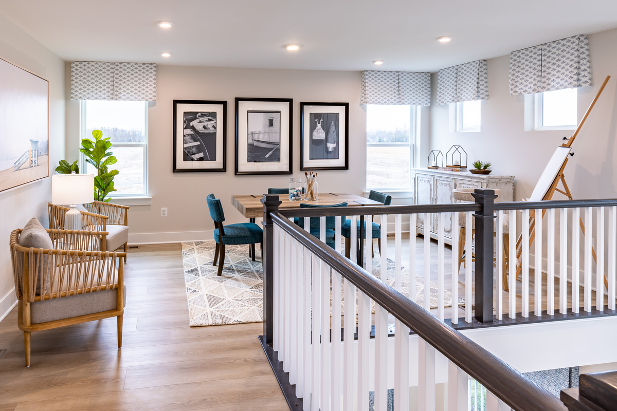 loft decorated as an arts and crafts space