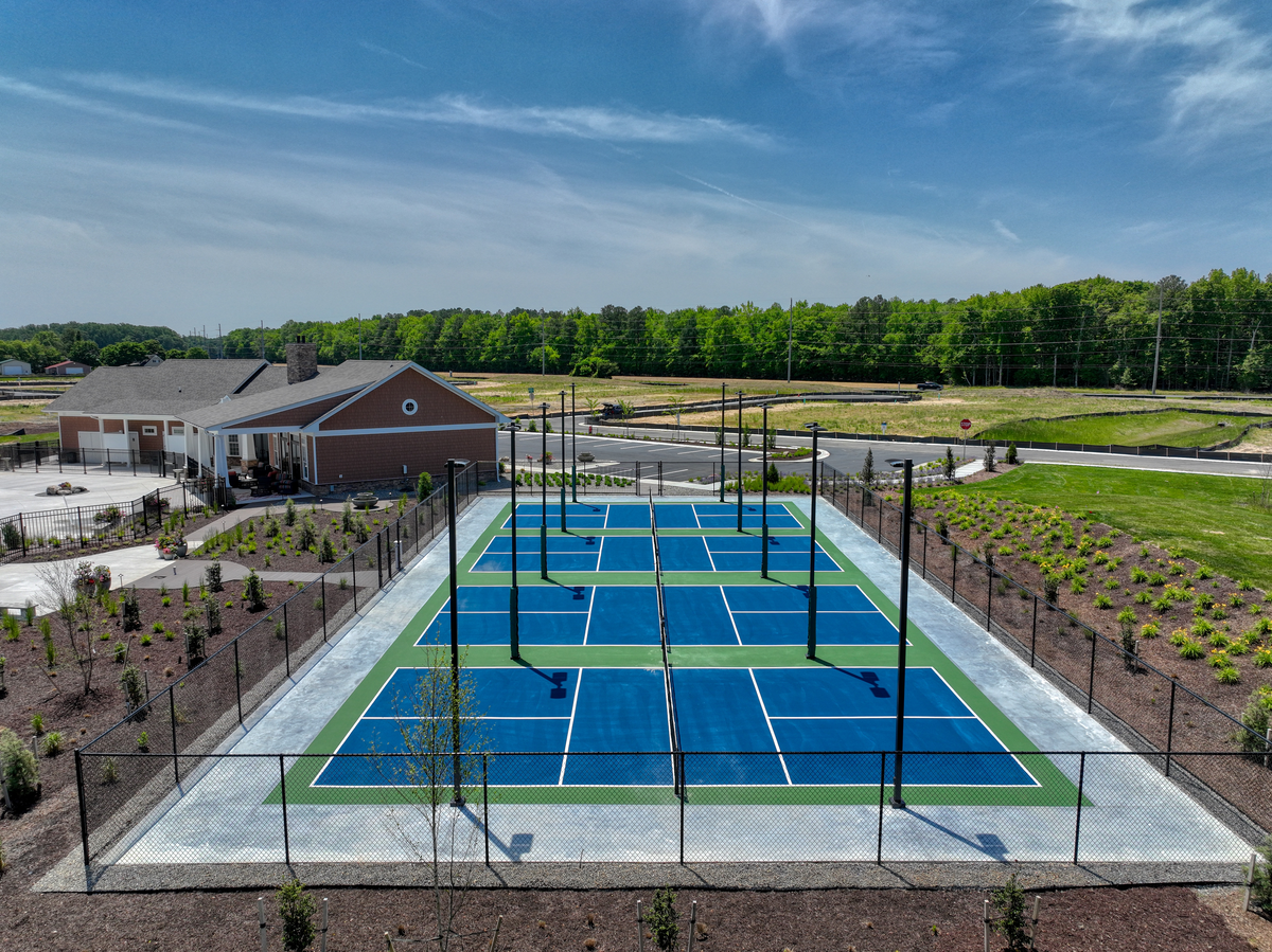 brand-new onsite pickleball courts