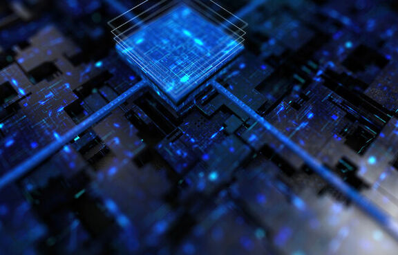 processor chip inside a computer