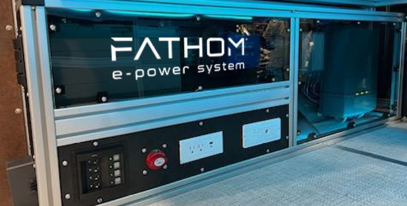 Fathom e-power system cabinet for RV