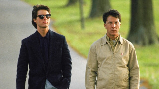 Rain Man still featuring Tom Cruise and Dustin Hoffman