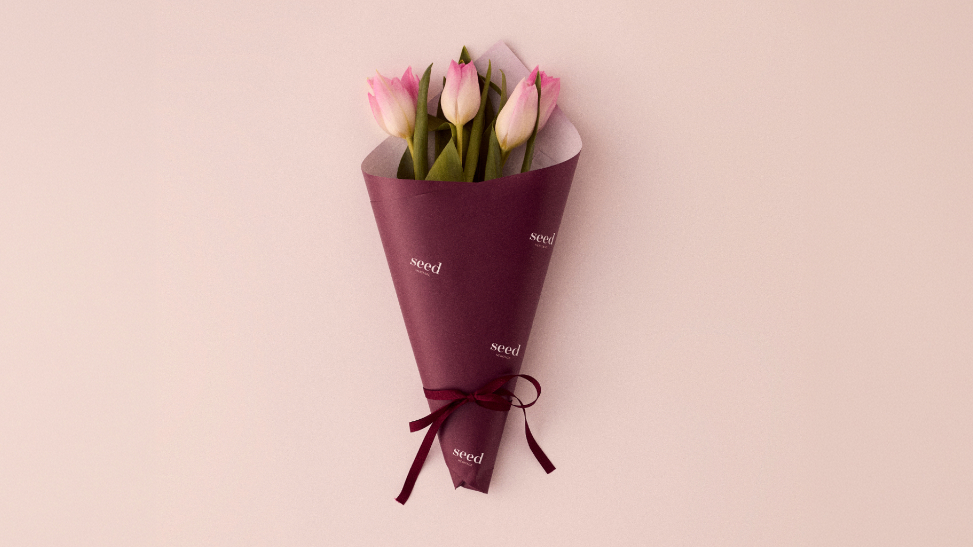 Tulip bouquet in Seed paper